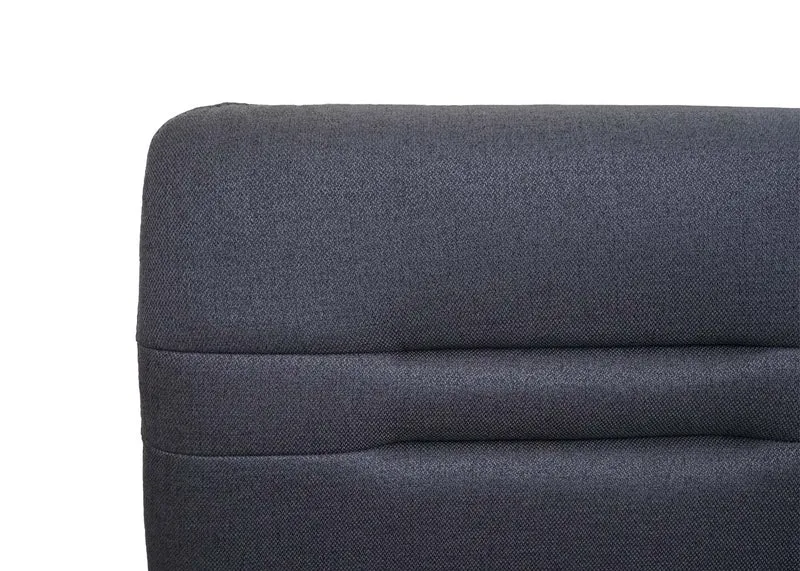 Banc de salle à manger rembourré avec dossier 160 cm tissu polyester gris acier inoxydable brossé 04_0010904