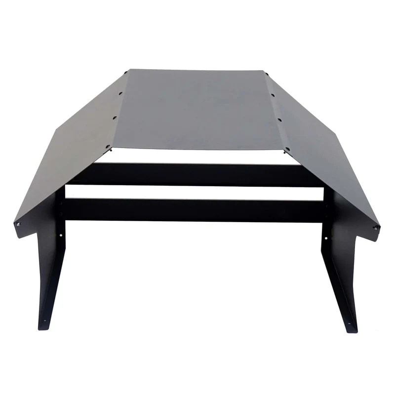 Garage pour robot tondeuse abri de protection 60x70 cm résistante aux intempéries en métal galvanisé gris foncé 04_0010378