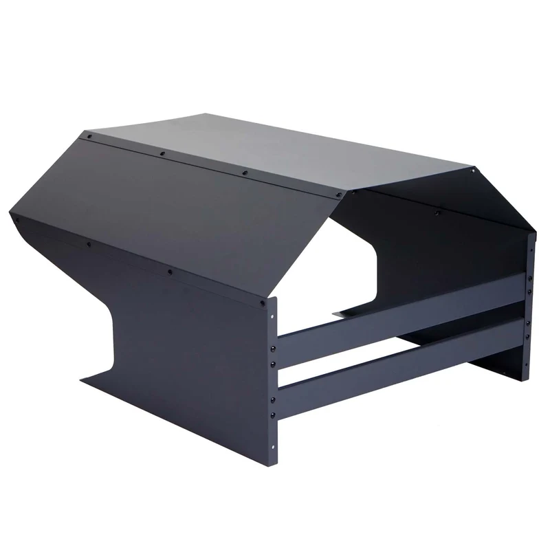 Garage pour robot tondeuse abri de protection 60x70 cm résistante aux intempéries en métal galvanisé gris foncé 04_0010378