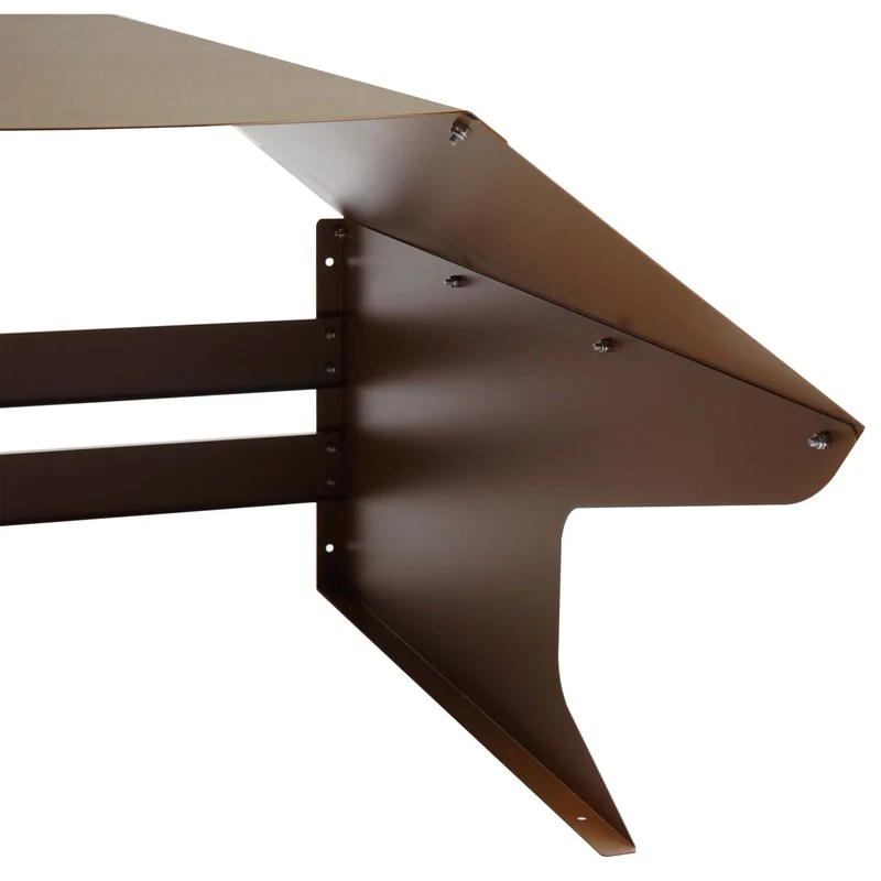 Abri de jardin pour robot tondeuse extérieur 40 x 59 x 69 cm protection intempéries design moderne en métal marron 04_0010376