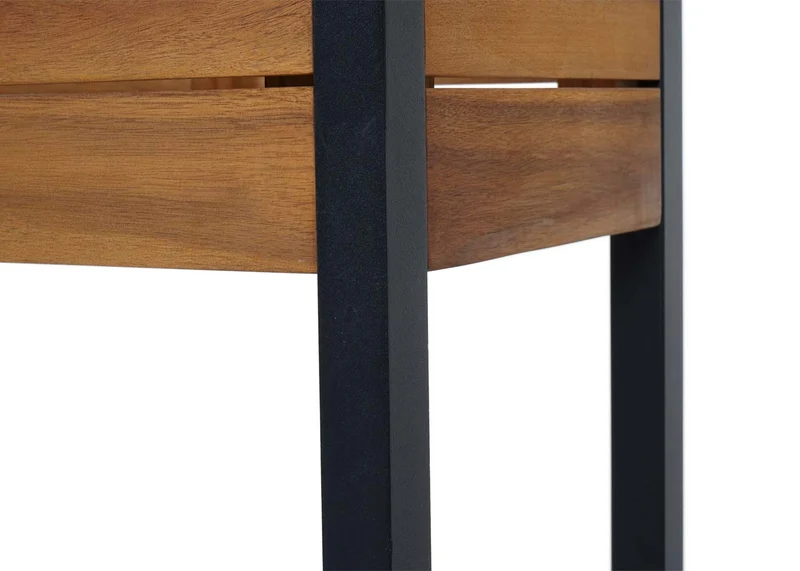 Jardinière sur pieds avec inserts amovibles 75x81x30 cm bois d’acacia aluminium marron 04_0007216