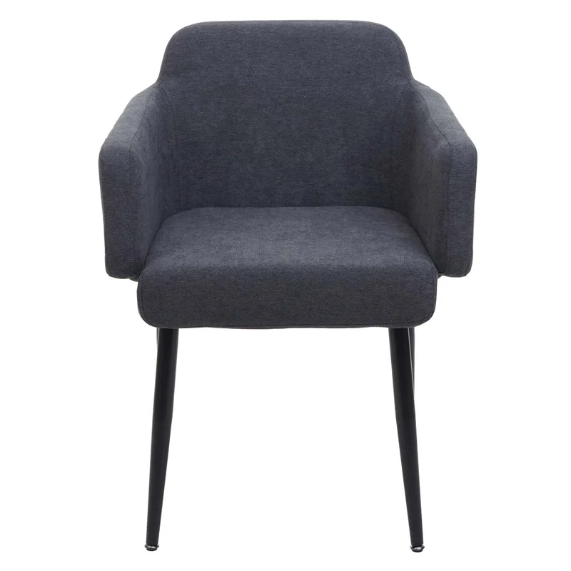 Ensemble de salle à manger 2x chaise de salle à manger et 1x banc en tissu anthracite 04_0006755