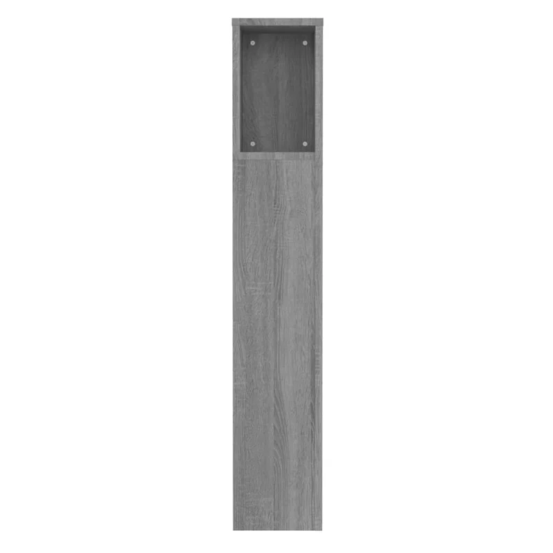 Tête de lit avec rangement accessoire de lit table de chevet étagère 100 x 18,5 x 104,5 cm MDF gris TDL0200014
