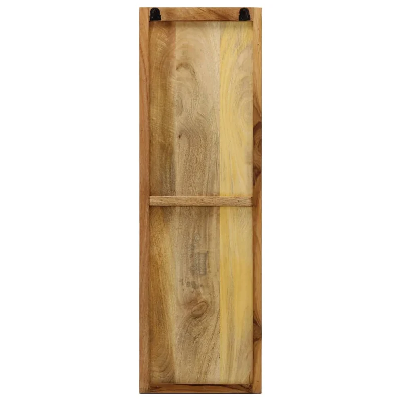 Lot de 2 portes-manteaux muraux en bois de manguier avec 3 crochets 36x110x3 cm DEC024202