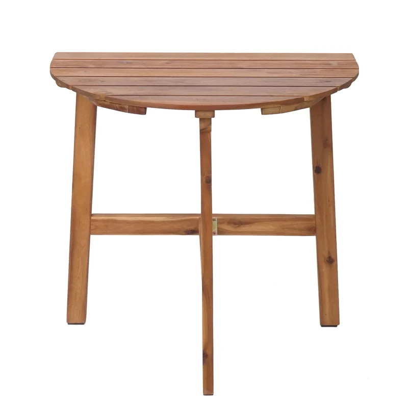 Table pliante de jardin balcon intérieur/extérieur pliable en bois d'acacia 71x70x34 cm 04_0008552