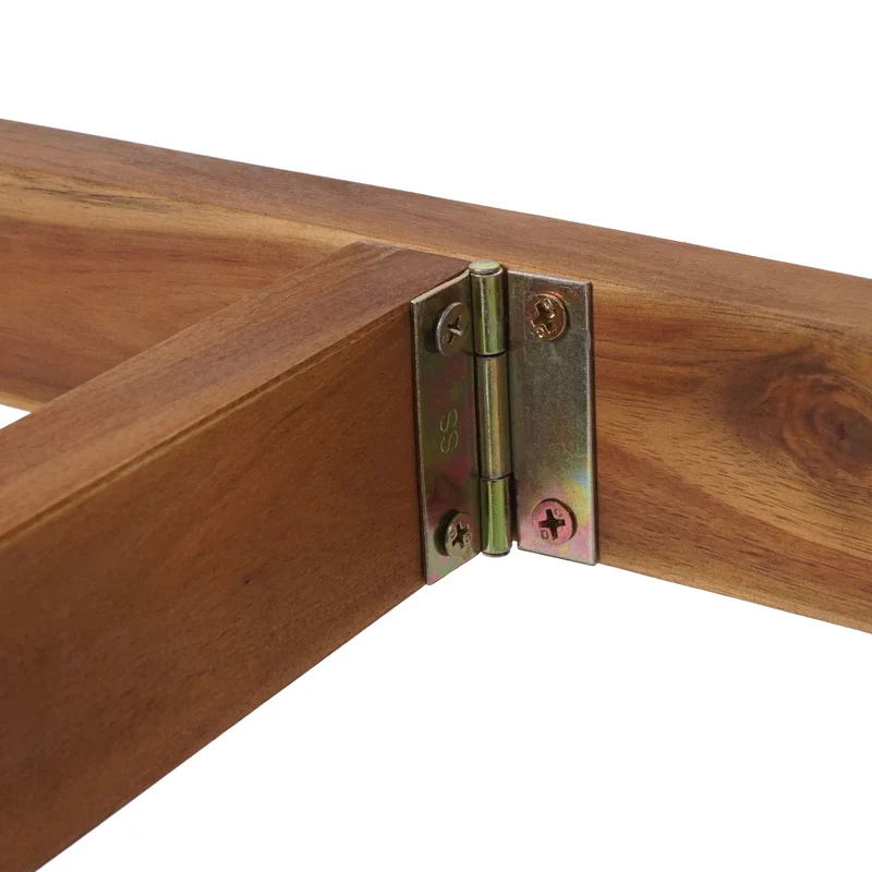 Table pliante de jardin balcon intérieur/extérieur pliable en bois d'acacia 71x70x34 cm 04_0008552