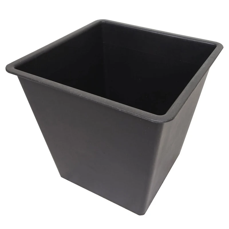 Lot de 2 jardinières pot fleurs pour extérieur en bois d'acacia marron cadre en aluminium 04_0007413