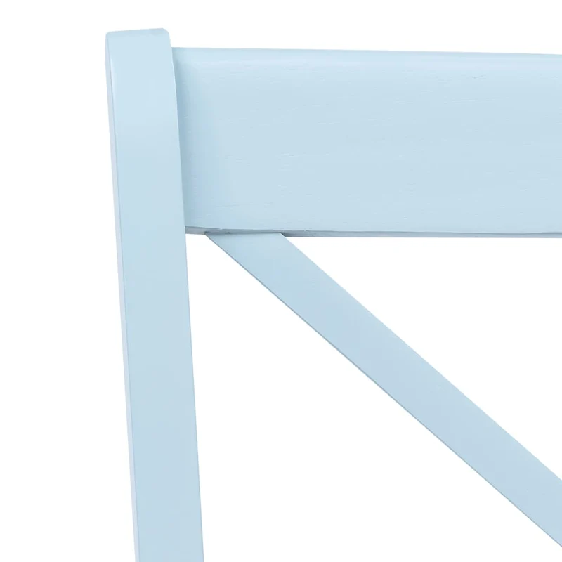 Lot de 4 chaises de salle à manger cuisine gris et bois clair bois d'hévéa massif CDS021536