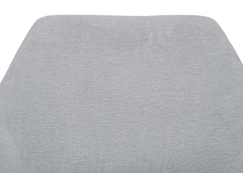 Chaise de salle à manger x1 rembourrée avec accoudoirs pivotante avec fonction de retour automatique Structure en métal et tissu crème-blanc 04_0006349