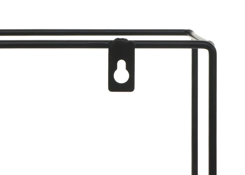 Étagère murale suspendue 4 niveaux en métal et bois naturel design industriel 51 x 40 x 11 cm 04_0008667
