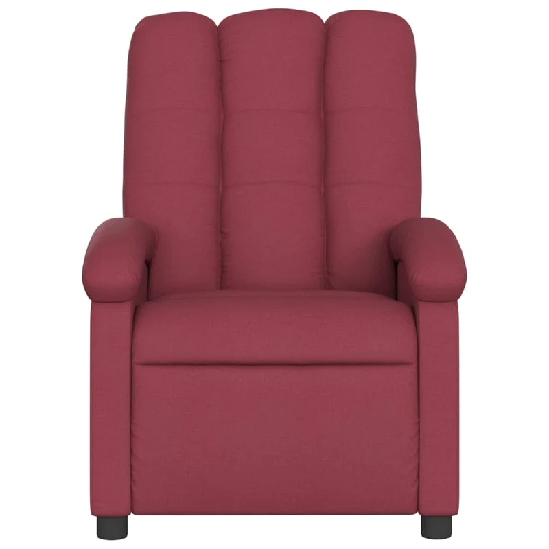 Fauteuil relax TV fonction de levage électrique très confortable en tissu rouge bordeaux DEC028529