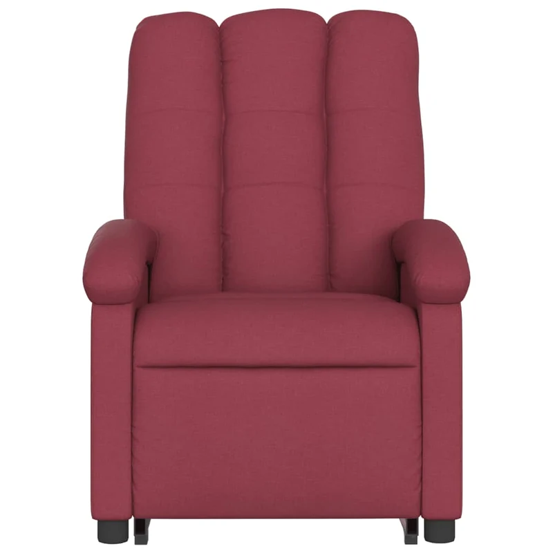 Fauteuil relax TV rembourrage confortable fonction de levage électrique en tissu rouge DEC028159