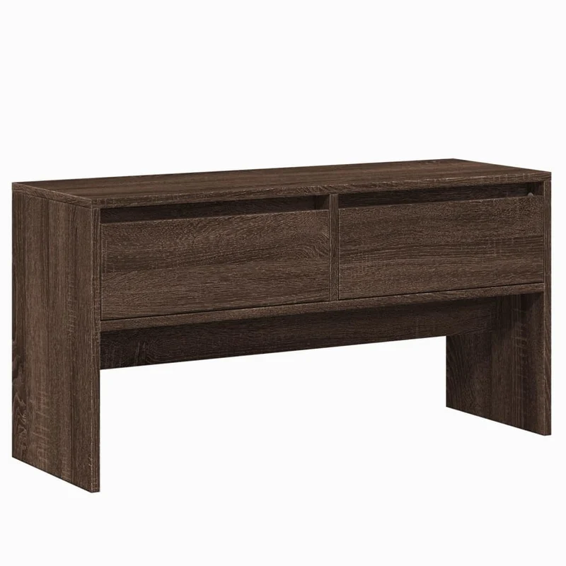 Ensemble de meubles de couloir 4 pièces bois d’ingénierie marron fer galvanisé et acrylique DEC024966