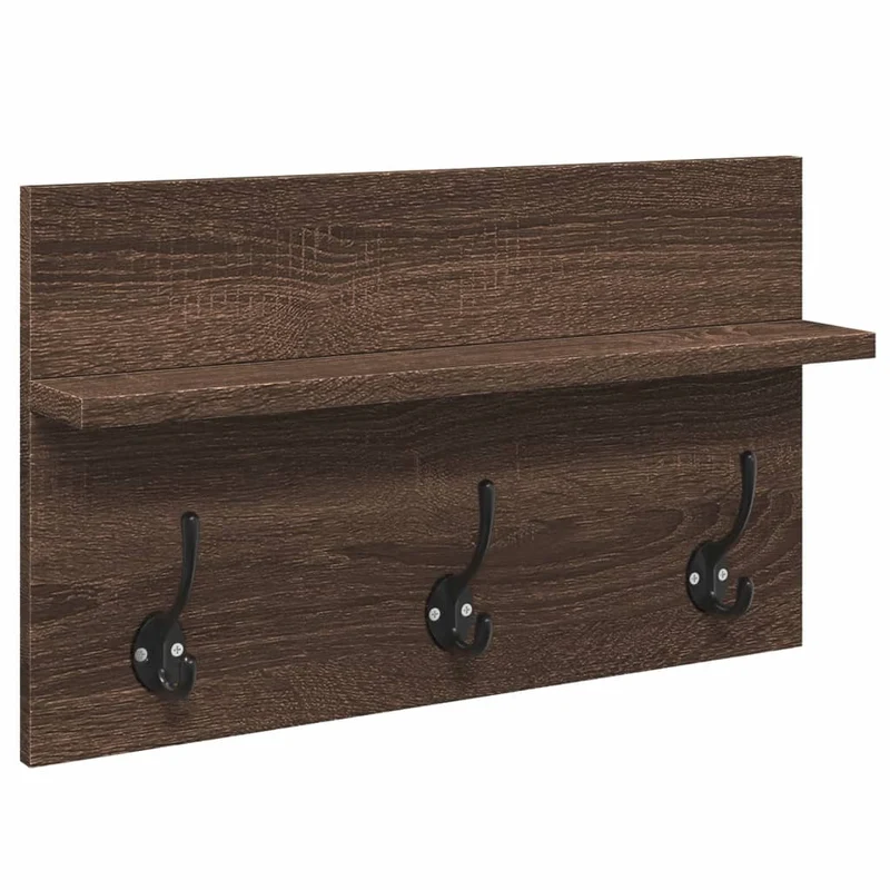 Ensemble de meubles de couloir 4 pièces bois d’ingénierie marron fer galvanisé et acrylique DEC024966