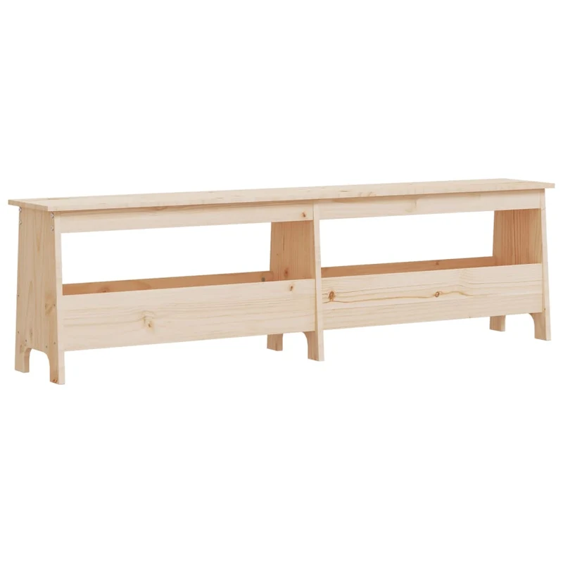 Banc banquette d'entrée 160 x 28 x 45 cm bois de pin non traité DEC024702