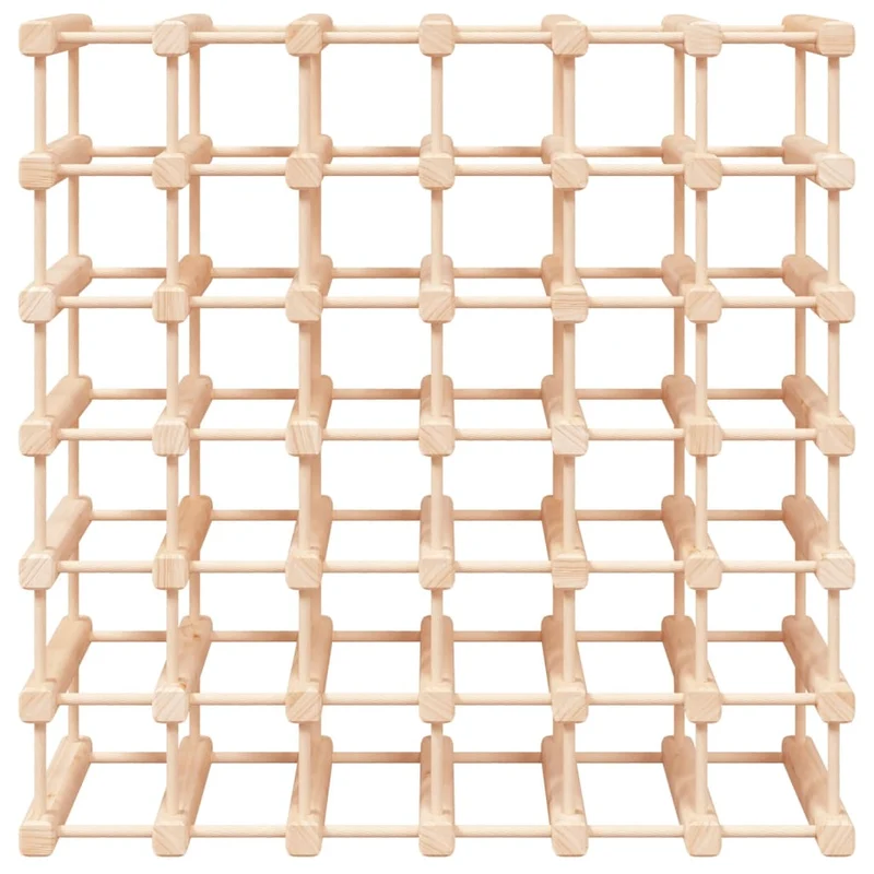Casier range bouteilles étagère de rangement vin pour 42 bouteilles 68,5 x 23 x 68,5 cm pin massif brun DEC024399