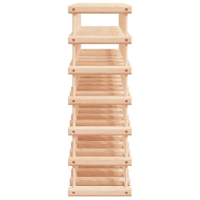 Casier range bouteilles étagère de rangement vin pour 42 bouteilles 68,5 x 23 x 68,5 cm pin massif brun DEC024399