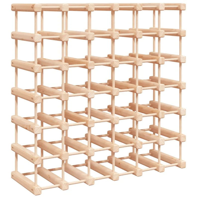 Casier range bouteilles étagère de rangement vin pour 42 bouteilles 68,5 x 23 x 68,5 cm pin massif brun DEC024399