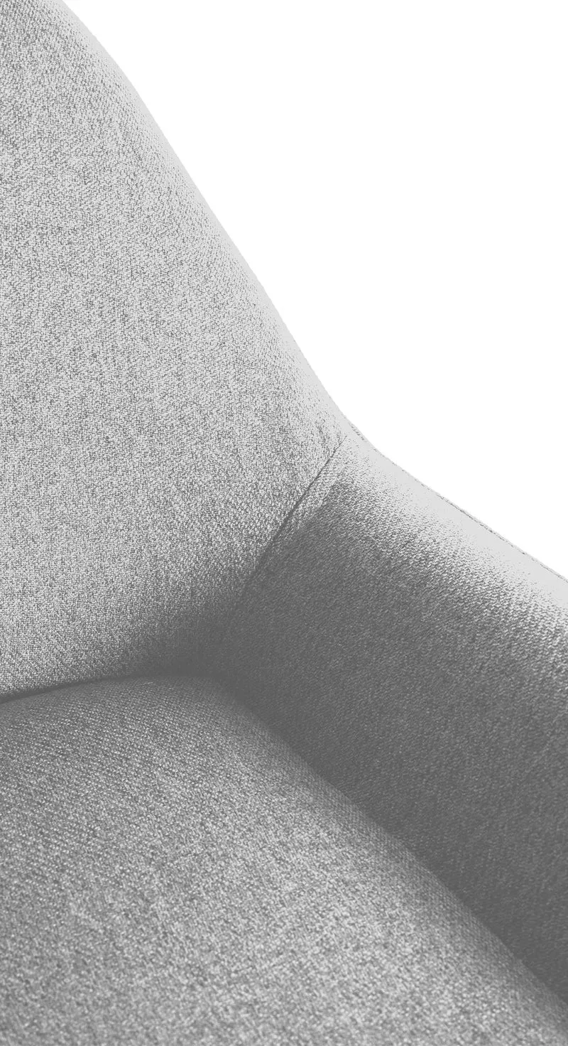 Lot de 2 tabourets de bar repose-pieds en forme d'arc en métal doré assise en tissu gris TDB10794