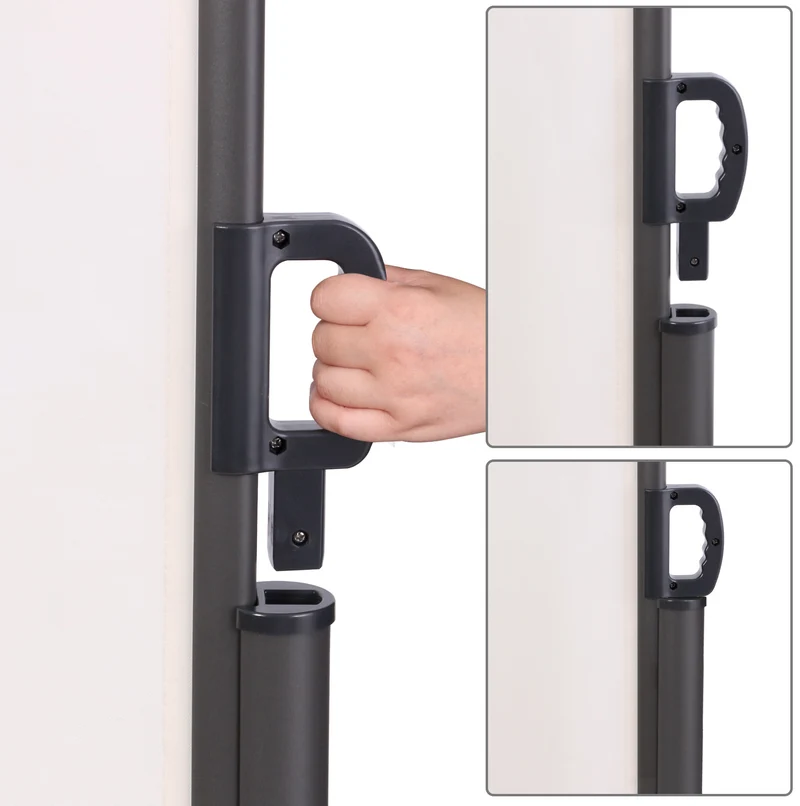 Brise-vue panneau pour jardin ou terrasse paravent d'extérieur 300x180 cm en aluminium et tissu crème 10_0002979