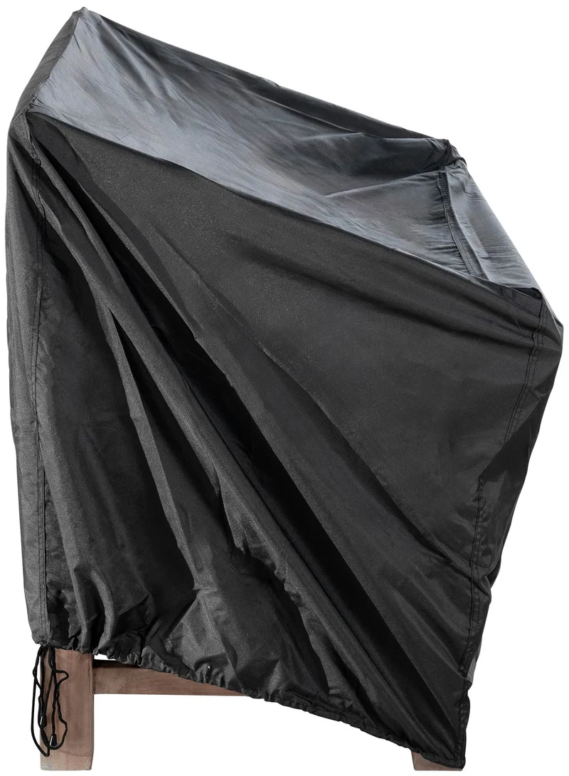 Housse de protection bâche couverture pour banc de jardin de 120 cm en tissu noir 10_0002919