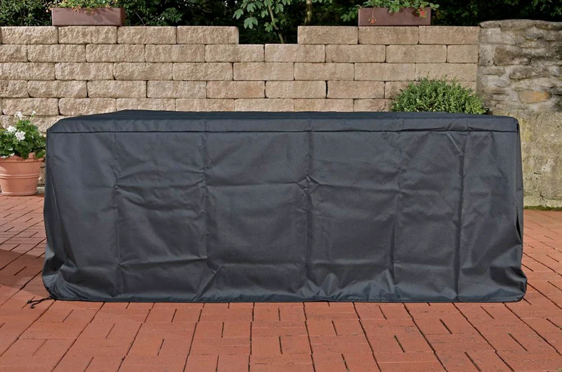 Housse de protection pour mobilier de jardin 85x100x68 cm en plastique hydrofuge noir 10_0002912