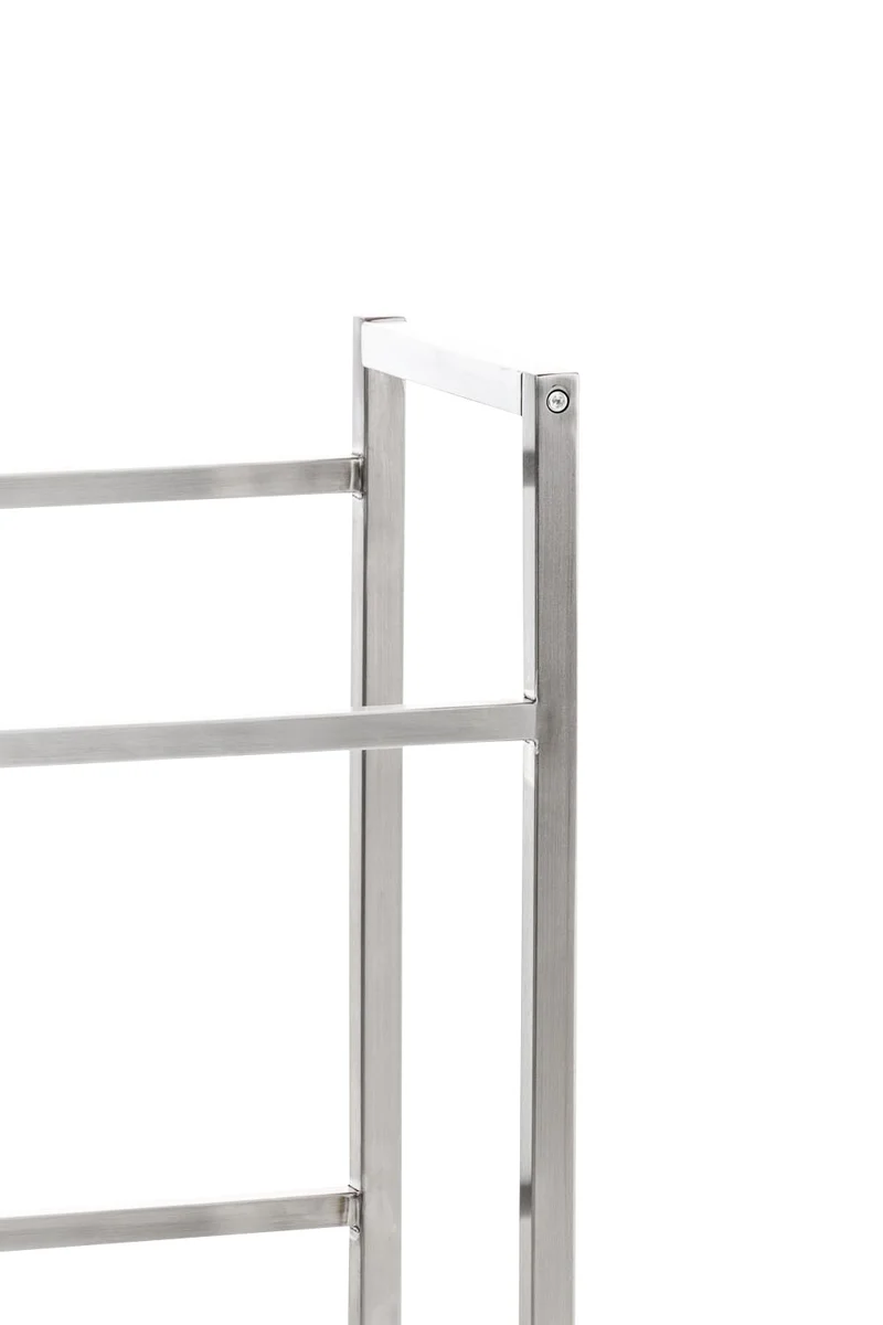 Étagère pour caisses à boissons 75x47 cm pour 2 caisses support rangement étagère sur pied en acier inoxydable 10_0003068