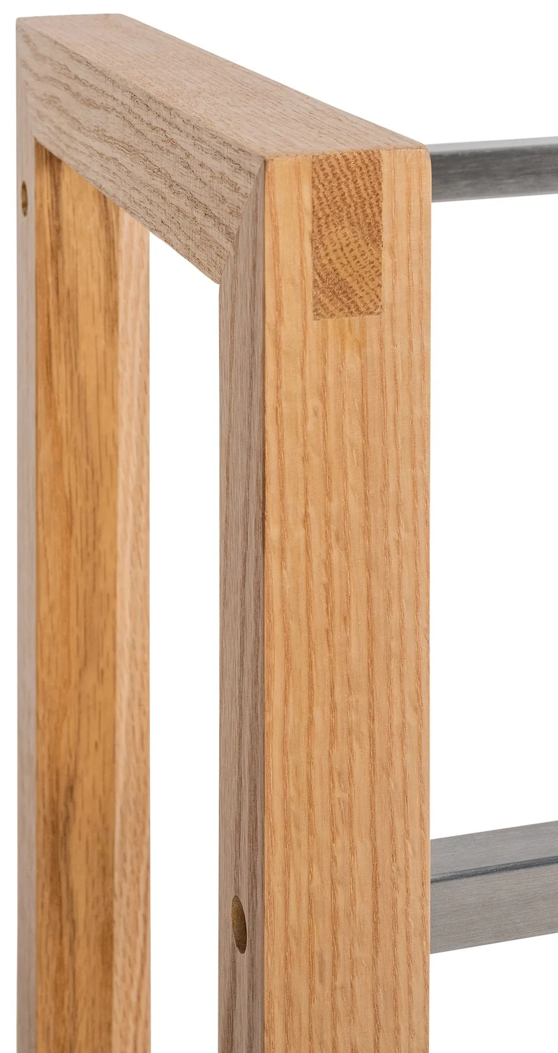 Étagère pour 3 caisses à boissons rangement support bouteilles 112x56 cm en bois chêne 10_0003148