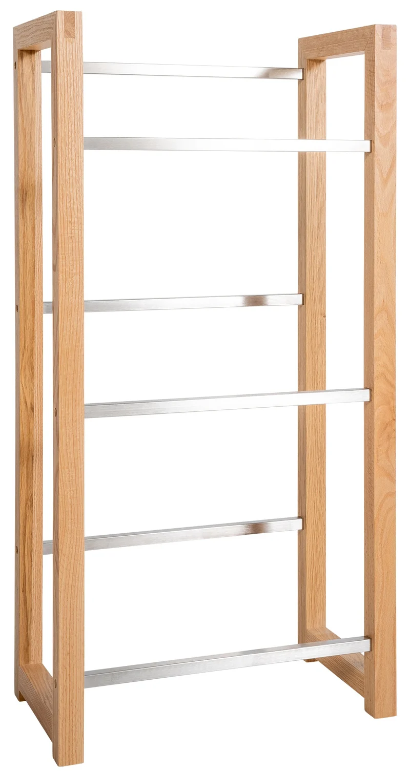 Étagère pour 3 caisses à boissons rangement support bouteilles 112x56 cm en bois chêne 10_0003148