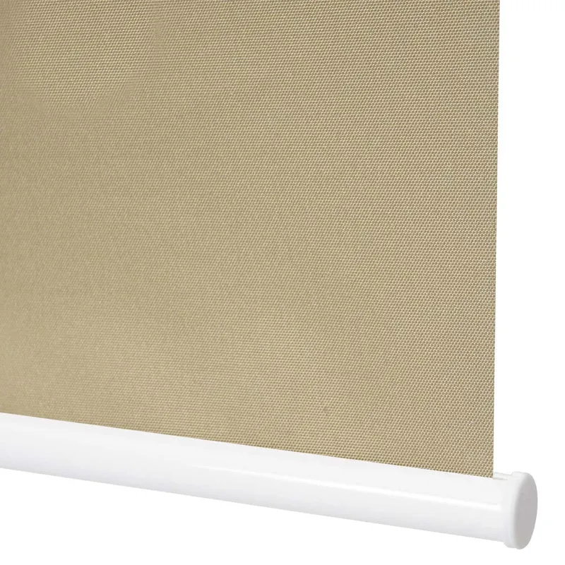 Store enrouleur de fenêtre occultant protection solaire store à tirage latéral 60x230cm opaque beige 04_0004573