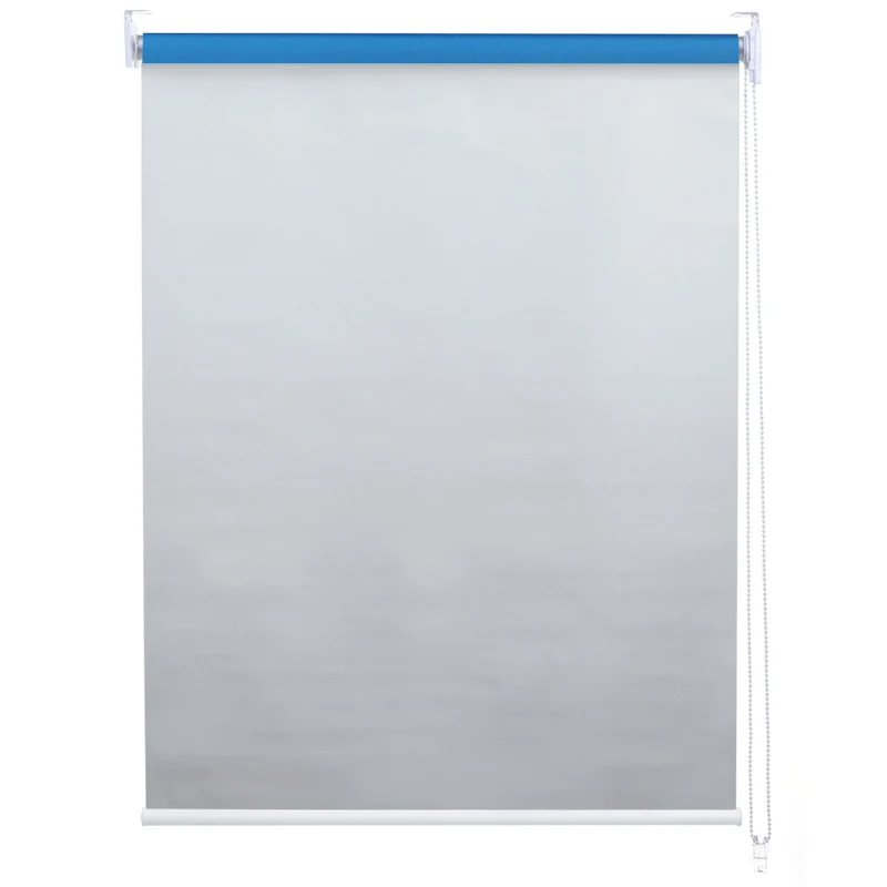 Store enrouleur de fenêtre occultant protection solaire store à tirage latéral 60x230cm opaque bleu 04_0004542