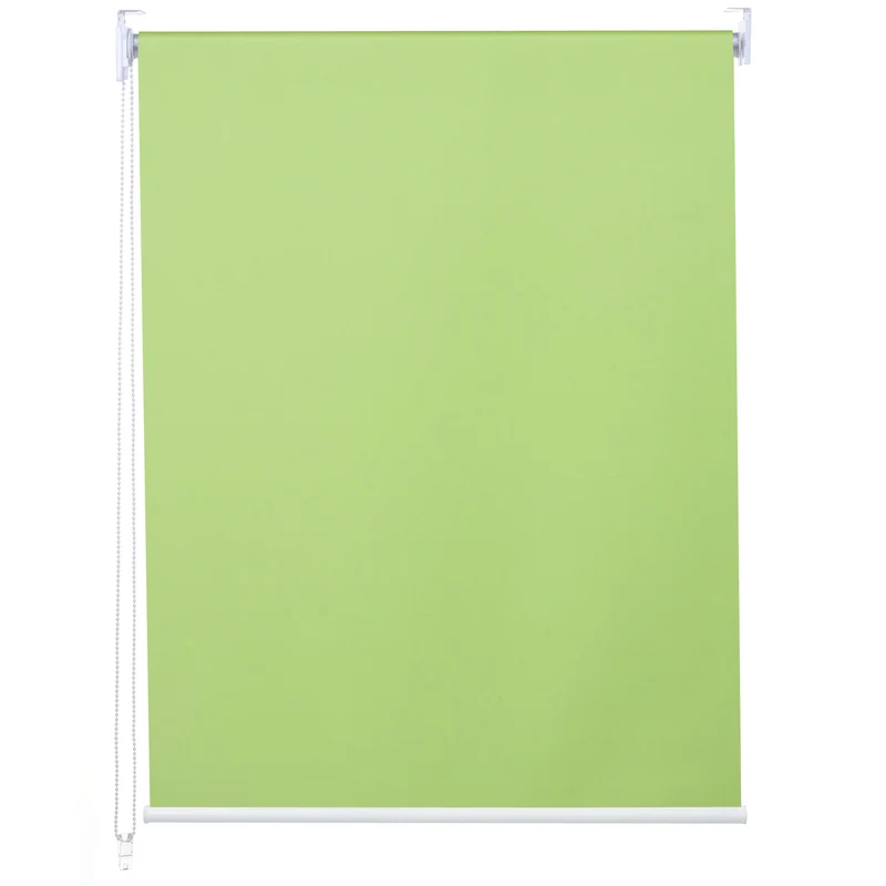 Store enrouleur de fenêtre occultant protection solaire store à tirage latéral 70x230cm opaque vert clair 04_0004457