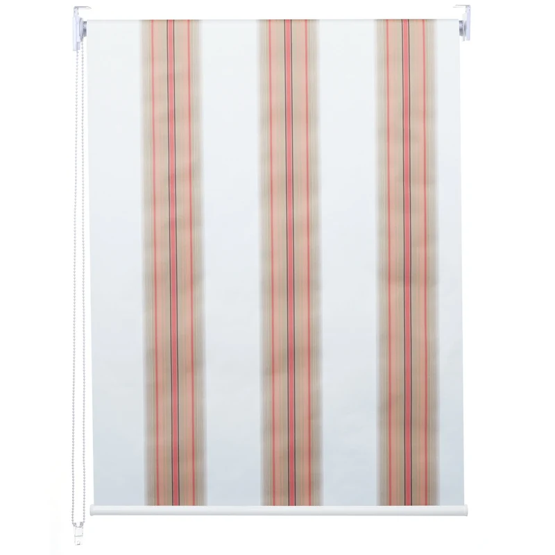 Store enrouleur de fenêtre occultant protection solaire store à tirage latéral 80x230cm opaque blanc rouge beige 04_0004558