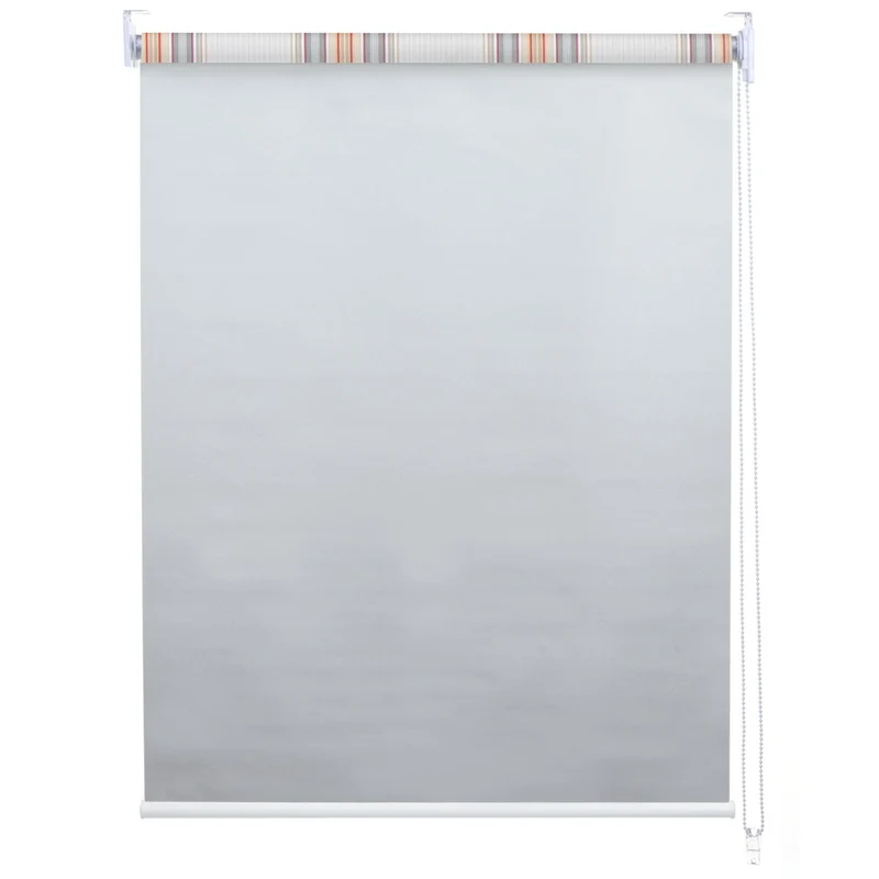 Store enrouleur de fenêtre occultant protection solaire store à tirage latéral 90x230cm opaque gris marron orange 04_0004485
