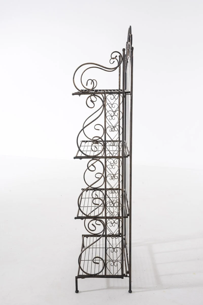 Etagère pour plantes 4 niveaux en fer 153x61x33 cm bronze vieilli ETA10019