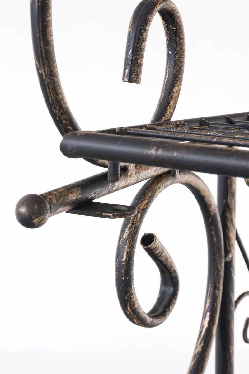 Etagère pour plantes 4 niveaux en fer 153x61x33 cm bronze vieilli ETA10019