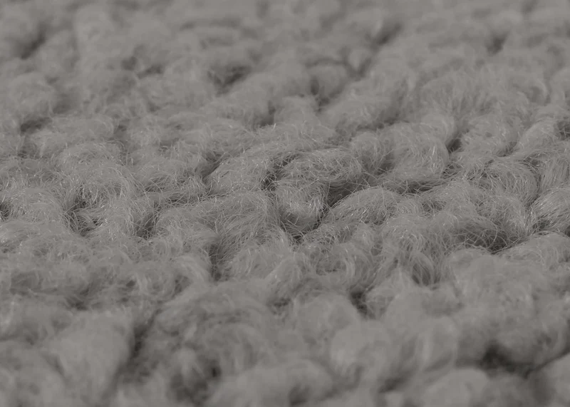 Fauteuil relax à bascule avec repose pieds hauteur 105 cm design moderne tissu bouclé gris foncé bois massif 04_0009683
