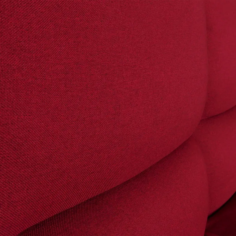 Canapé convertible 180 cm avec couchage 180 x 110 cm dossier réglable tissu bordeaux structure bois 04_0010151