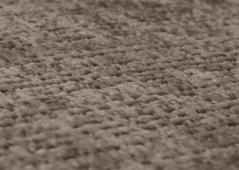 Fauteuil relax à bascule avec repose pieds hauteur 100 cm tissu chenille gris clair structure bois massif finition foncé 04_0009927