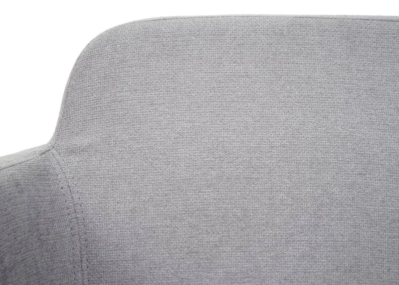 Ensemble de salle à manger 2x chaise de salle à manger et 1x banc en tissu gris 04_0006757