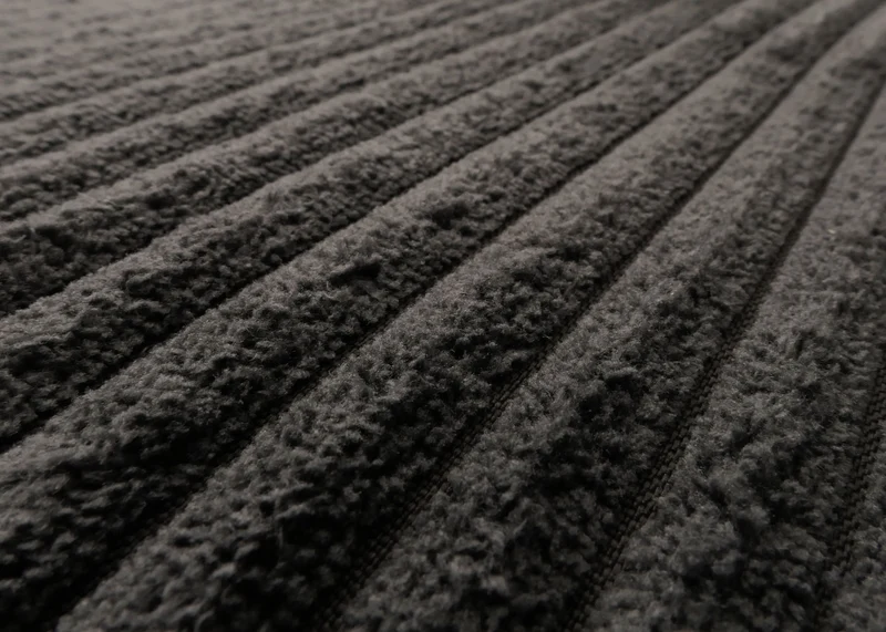 Fauteuil-lit lit d'appoint relaxation dossier réglable surface de couchage 197x100 cm tissu velours côtelé gris foncé 04_0006254