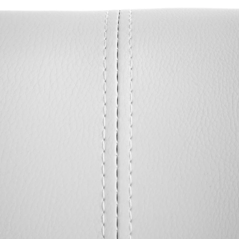 Chaise de salle à manger cuisine design rétro scandinave en PVC blanc pieds clair 04_0002373
