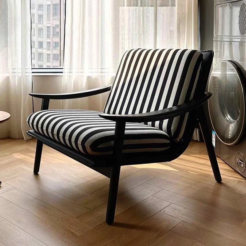 Contemporary Industrial Velvet Iron Cat Scratch Leather Rubberwood Frame Curved Accent Chair Backrest Armrest For Living Room