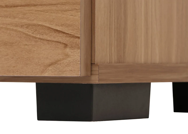 Armoire de rangement design avec portes effet tressé 3D meuble avec tiroirs et étagères 138 cm MDF marron 04_0009816