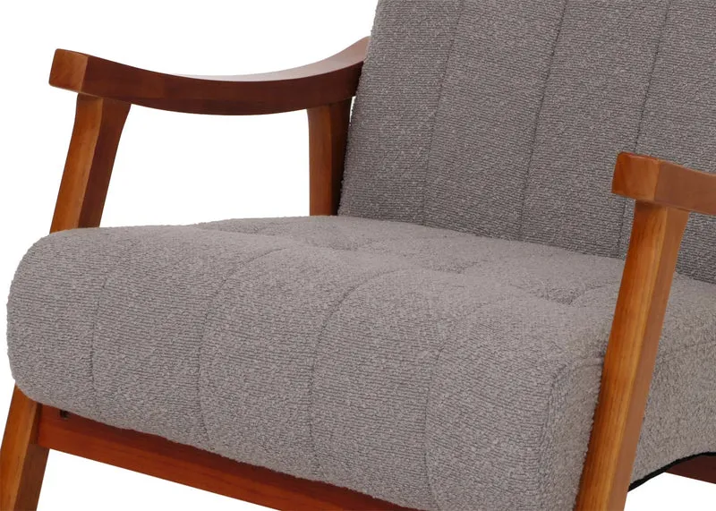 Fauteuil à bascule moderne avec armoires et Nosag 97 x 64 x 85 cm confort optimal ambiance cosy en bois gris 04_0009813