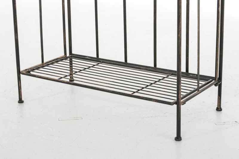 Étagère de rangement plantes chaussures cuisine 4 niveaux en métal 175x66x32 cm bronze ETA10094
