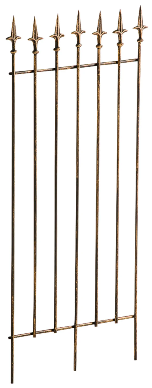 Lot de 2 treillis support pour plantes grimpantes décoration de jardin en métal bronze 10_0003832