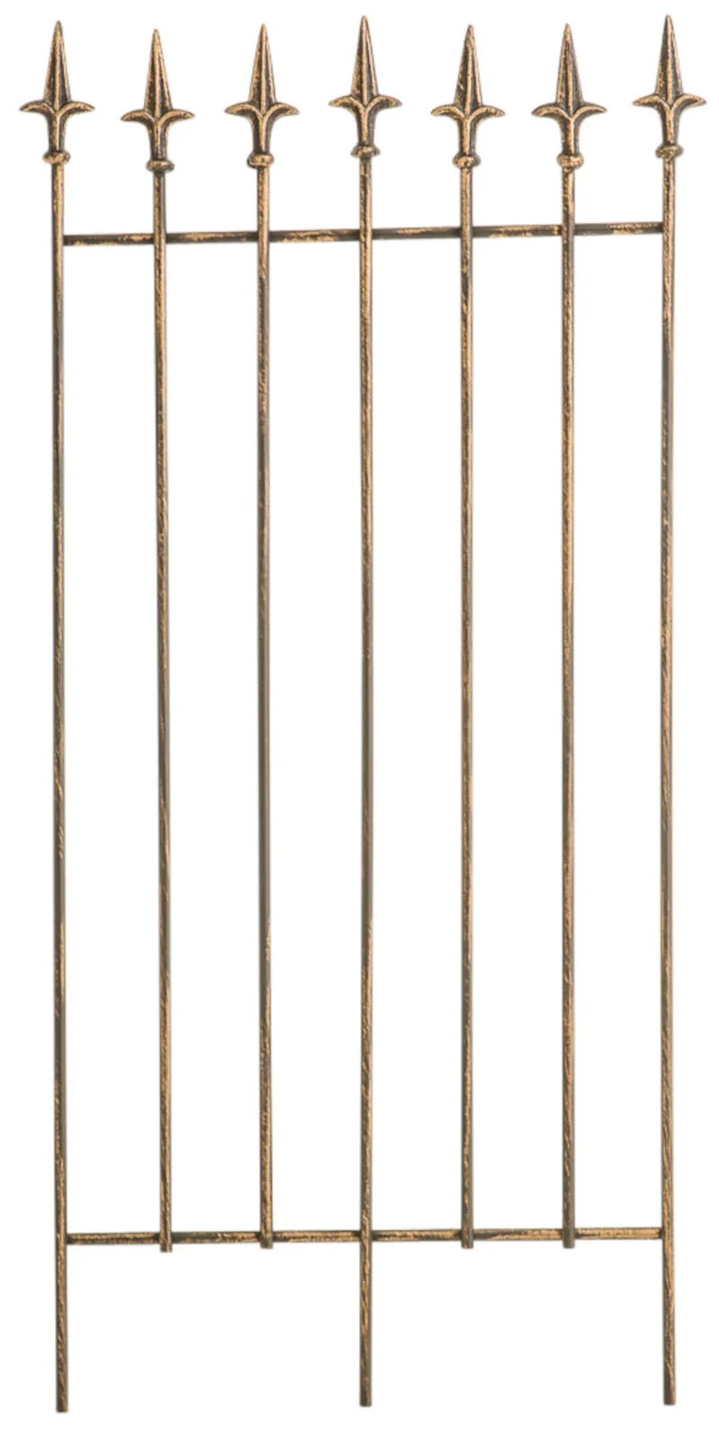 Lot de 2 treillis support pour plantes grimpantes décoration de jardin en métal bronze 10_0003832