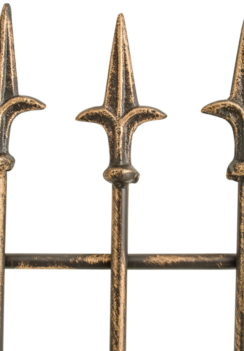 Lot de 2 treillis support pour plantes grimpantes décoration de jardin en métal bronze 10_0003832