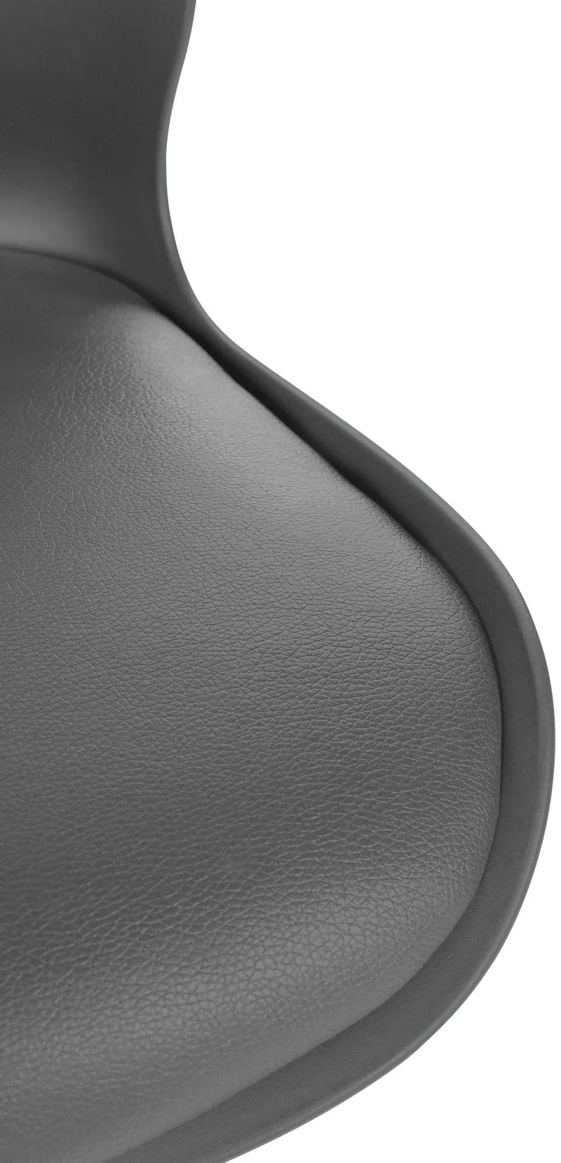 Tabouret de bar x1 avec repose-pieds hauteur réglable pivotant en PVC et plastique gris et métal 10_0004905